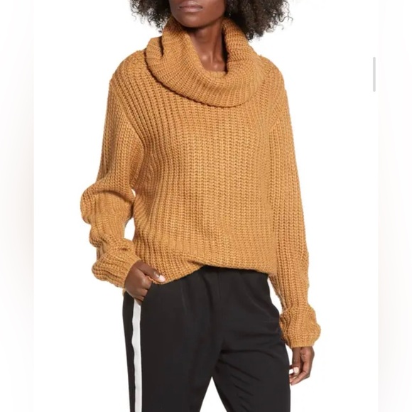 Tan Turtleneck Sweater - Picture 5 of 7